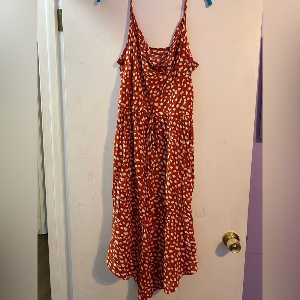 Red and White Polka Dot Dress